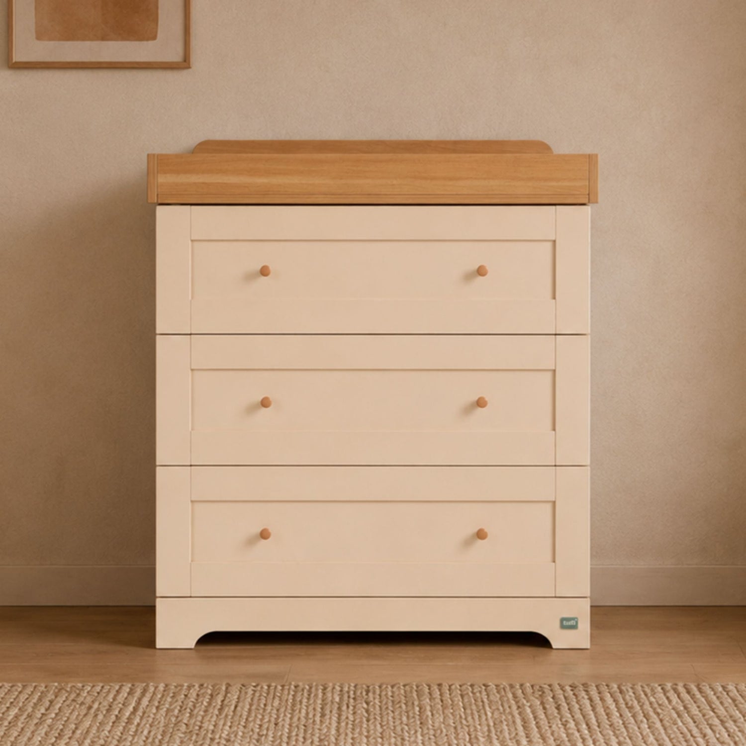 Tutti Bambini Rio 3 Piece Room Set - Cashmere/Honey Oak