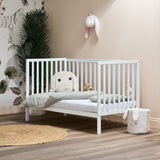 Obaby Bantam Cot Bed + Fibre Mattress - White