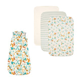 Tutti Bambini Run Wild Bedside Crib Bundle - Run Wild