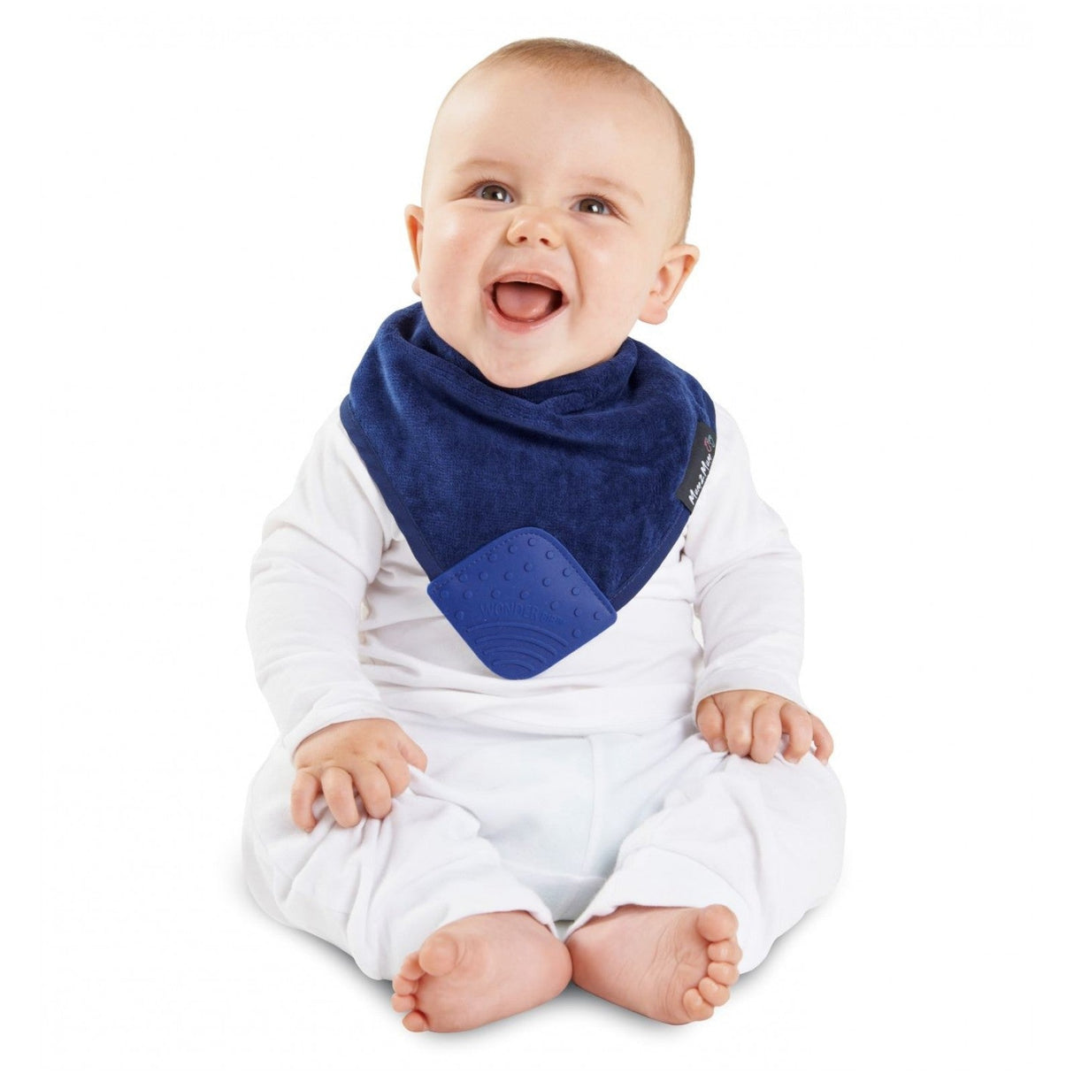 Mum 2 Mum Teething Bandana Wonder Bib - Navy Blue