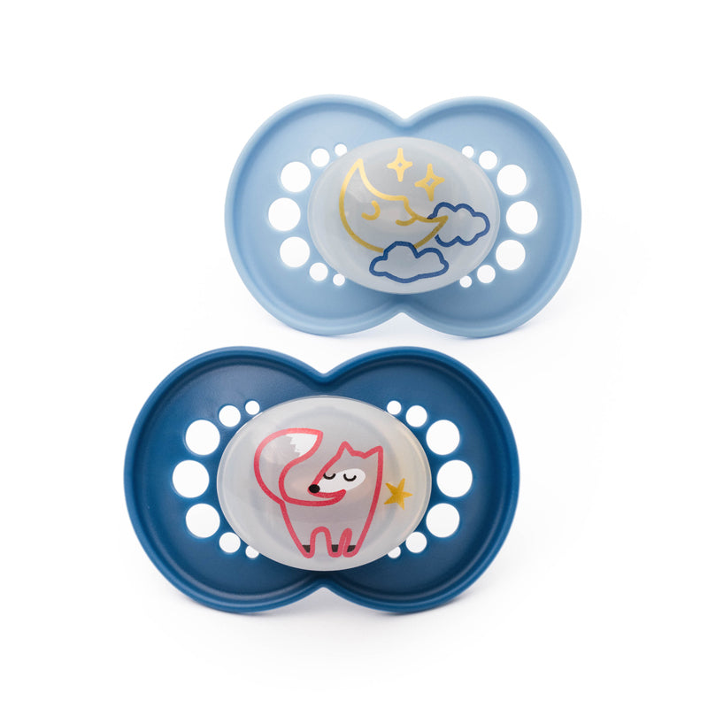 MAM Night Soother Blue 6-18m 2Pk