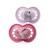 MAM Original Soother Pink Cute 6-18m 2Pk