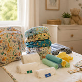 The Everything Reusable Nappy Bundle in Pastels
