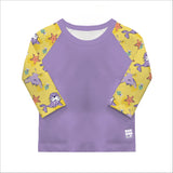 UPF 40+ Soft and Gentle Protective Swim Rash Vest in Sand Squad