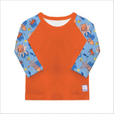 UPF 40+ Soft and Gentle Protective Swim Rash Vest in Wave Patrol