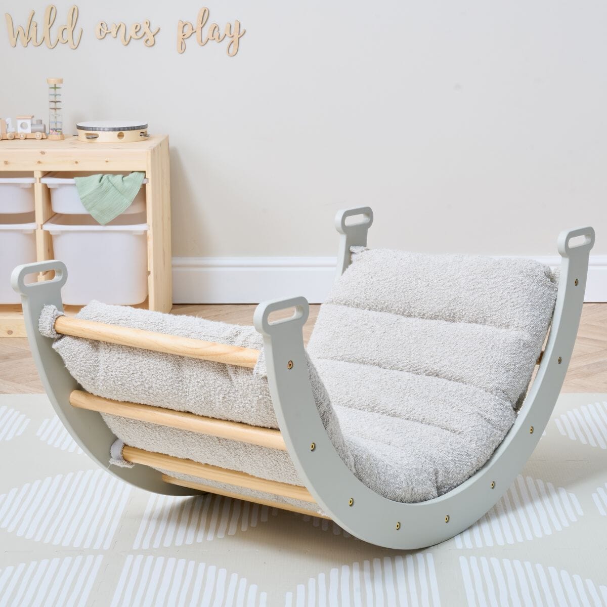 Tutti Bambini Scala Montessori Pikler Play Arch & Cushion - Mushroom