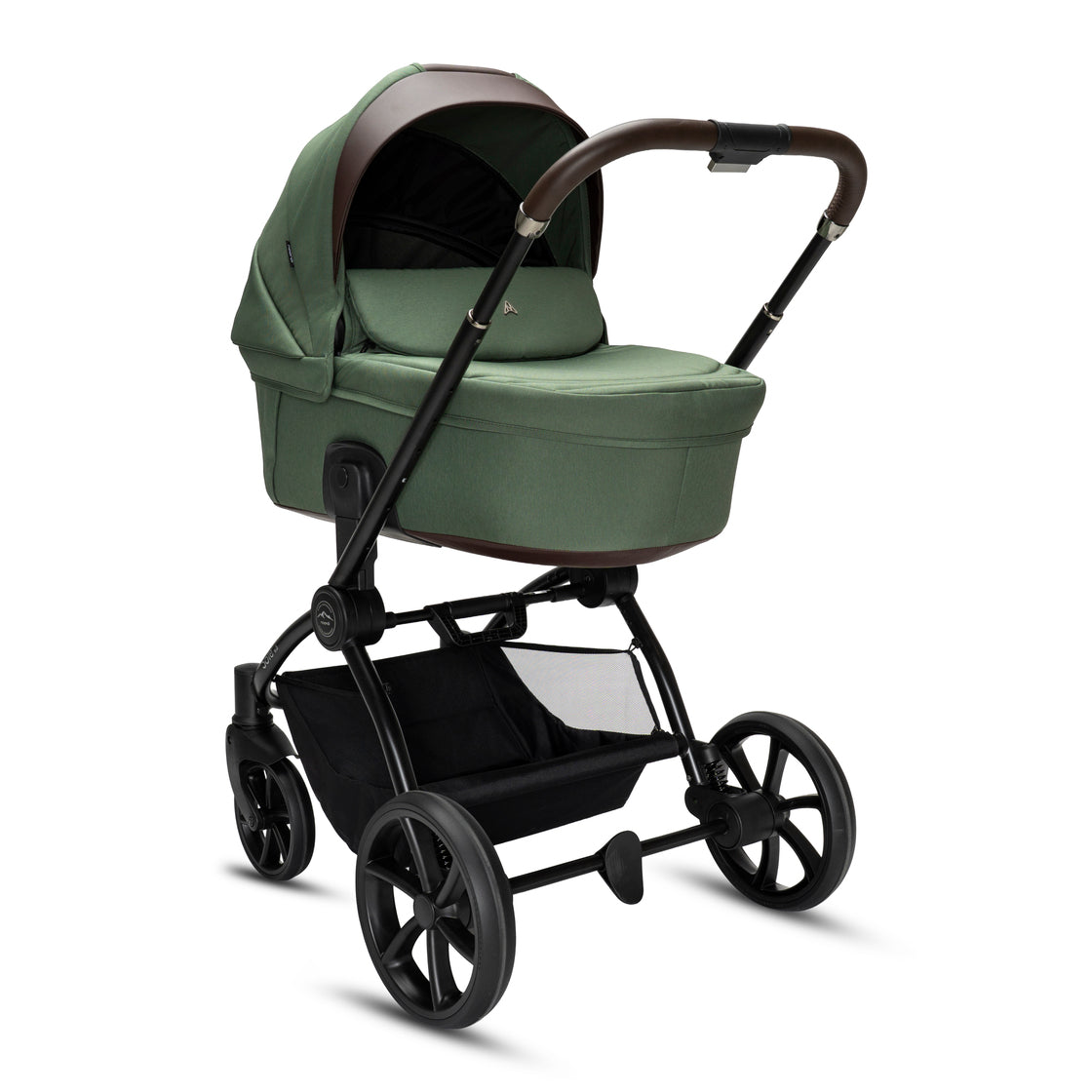 Noordi Sole V3 - 3in1 Travel System with ThermoCot Carrycot + Travel Carrier i-Size Car Seat, Woodland Green