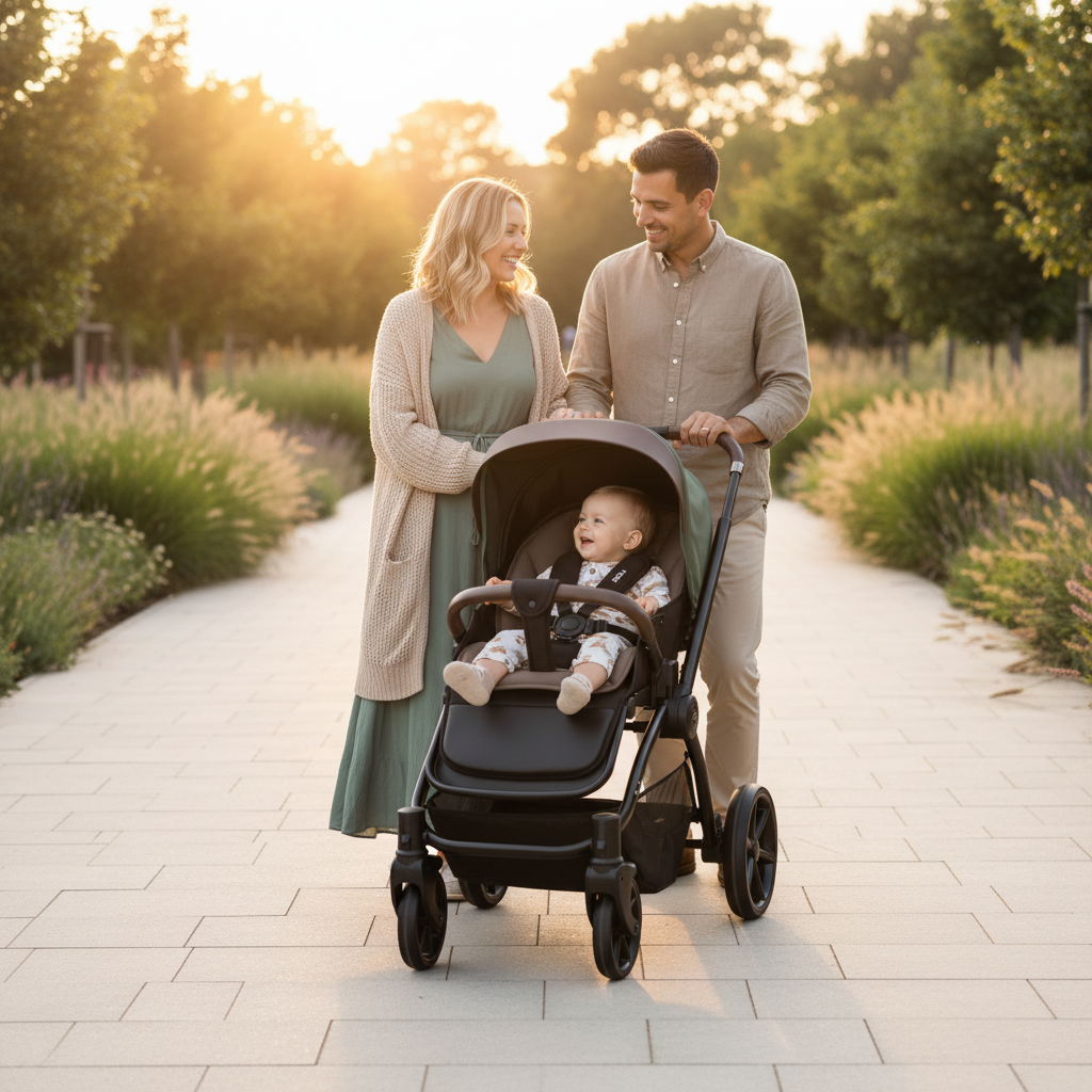 Noordi Sole V3 3in1 with Travel Carrier Car Seat, Woodland Green