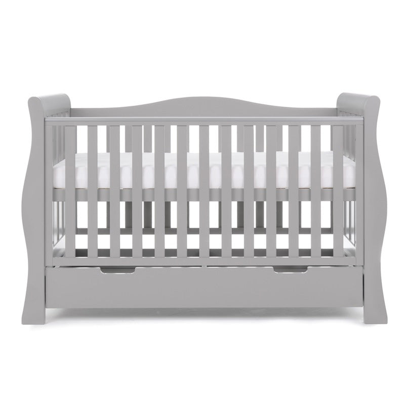 Obaby Stamford Luxe Sleigh 2 Piece Room Set - Warm Grey