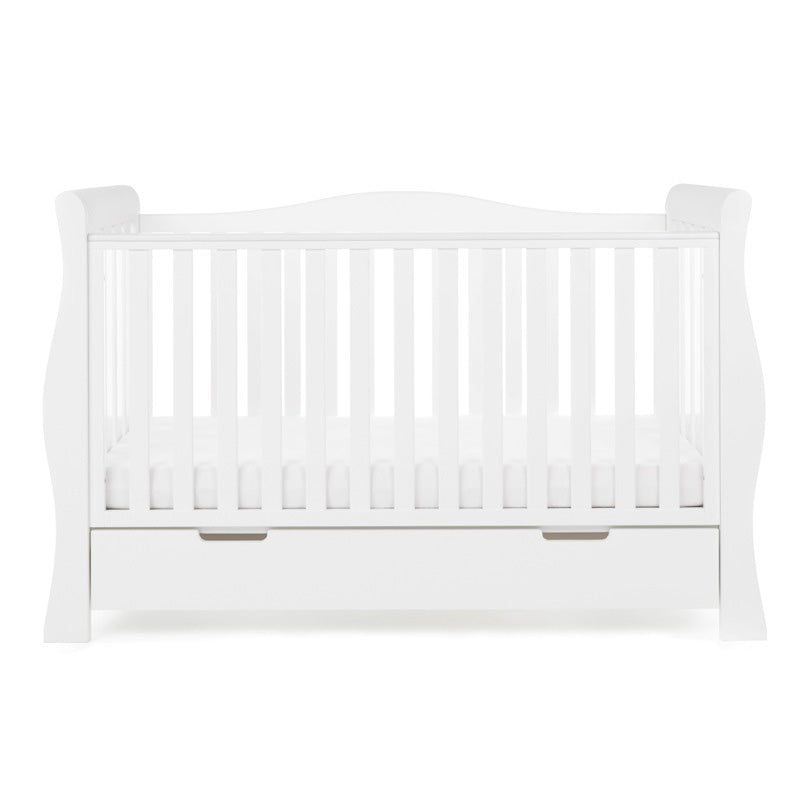 Obaby Stamford Luxe Sleigh 3 Piece Room Set - White