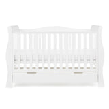 Obaby Stamford Luxe Sleigh Cot Bed - White