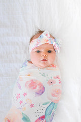 Copper Pearl Knit Headband Bloom