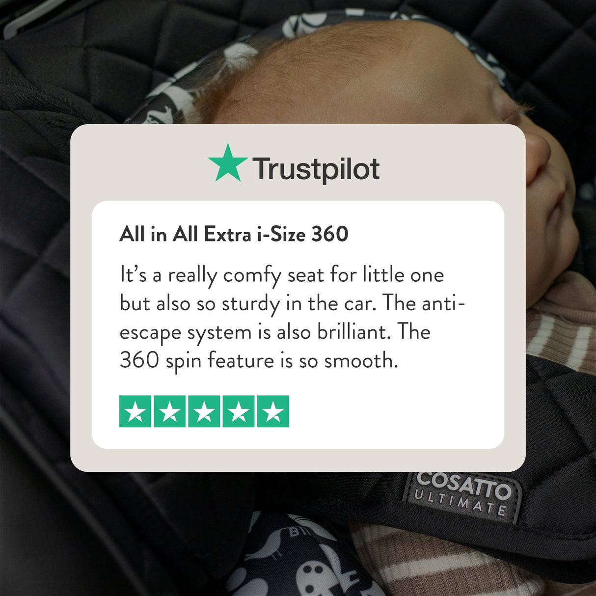 Cosatto All in All Extra i-Size 360 Car Seat - Meadow