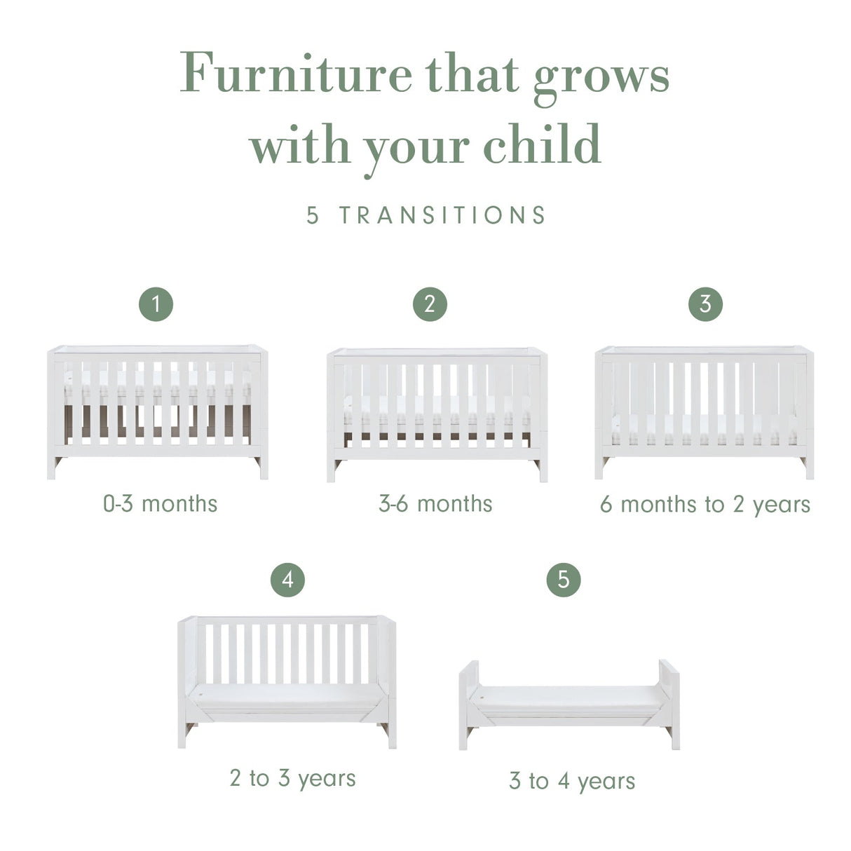 Tutti Bambini Tivoli Cot Bed - White