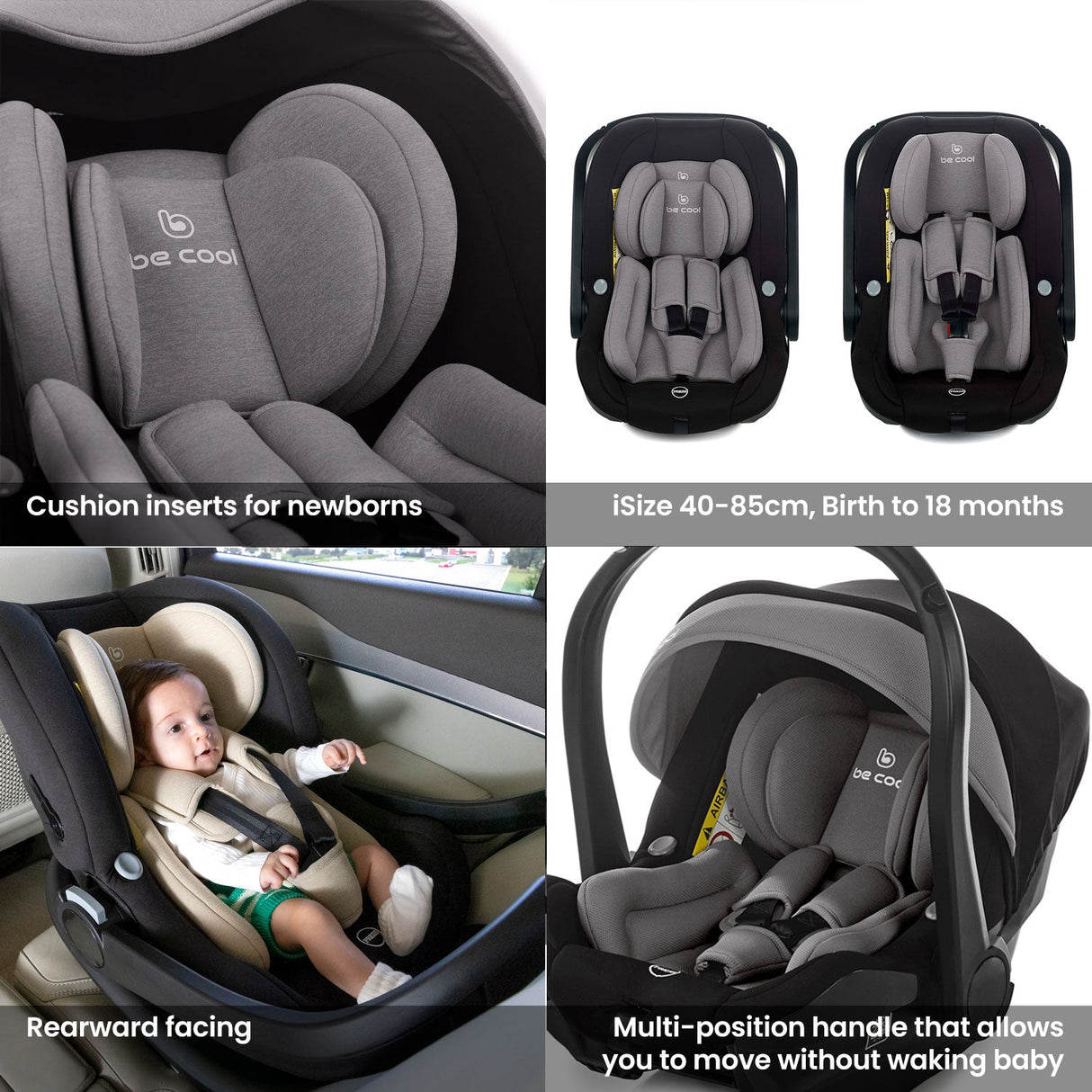 Noordi Fjordi V1 Leather 3in1 with Travel Carrier Car Seat