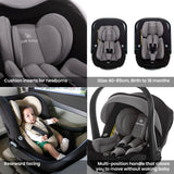 Noordi Sole Go 3in1 + Travel Carrier Car Seat, Black