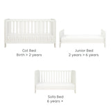 Tutti Bambini Essentials Alba Cot Bed, Mattress & Bedding Bundle - White