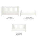 Tutti Bambini Essentials Alba Mini Cot Bed - White