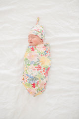 Copper Pearl Knitted Swaddle Blanket Lark