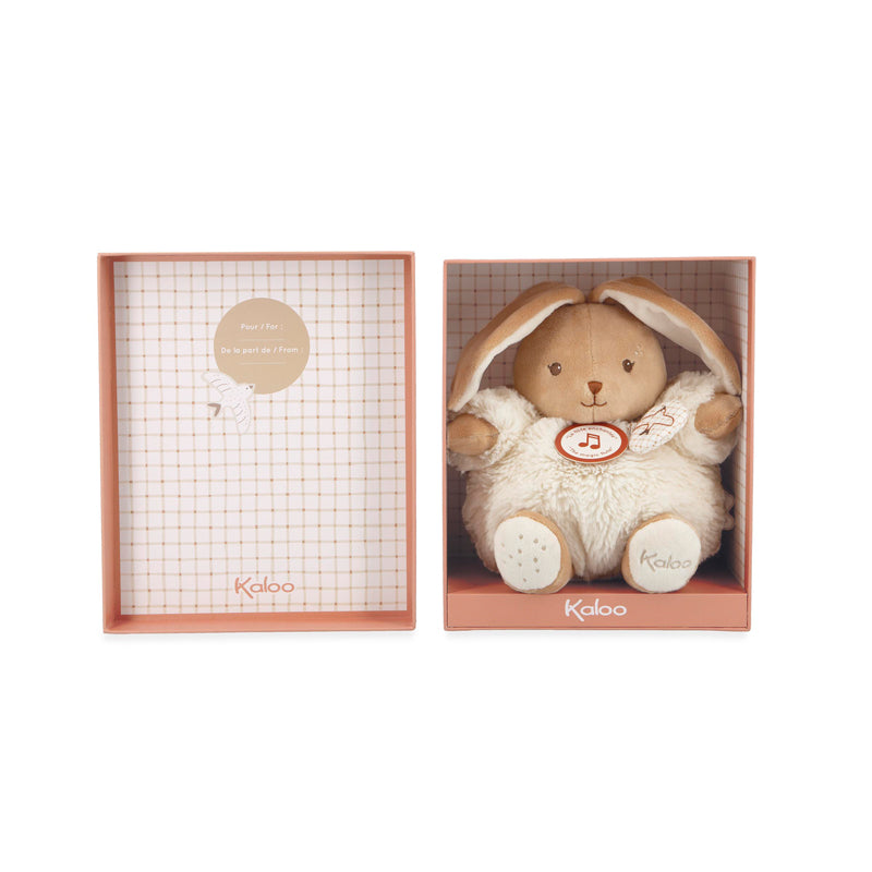 Kaloo Intemporel Chubby Rabbit Cream Musical 17cm