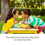 Munchkin Lunch Bento Box With Utensils Green