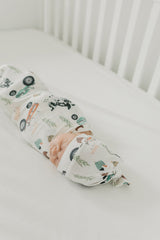 Copper Pearl Knitted Swaddle Blanket Jo