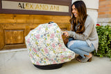 Copper Pearl Nursing & Car Seat Cover Olive
