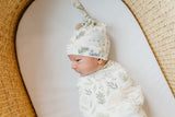 Copper Pearl Top Knot Hat Rex 0-4m