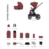 Venicci x Hunter Upline 3 Essential 2in1 Accessory Bundle - Red