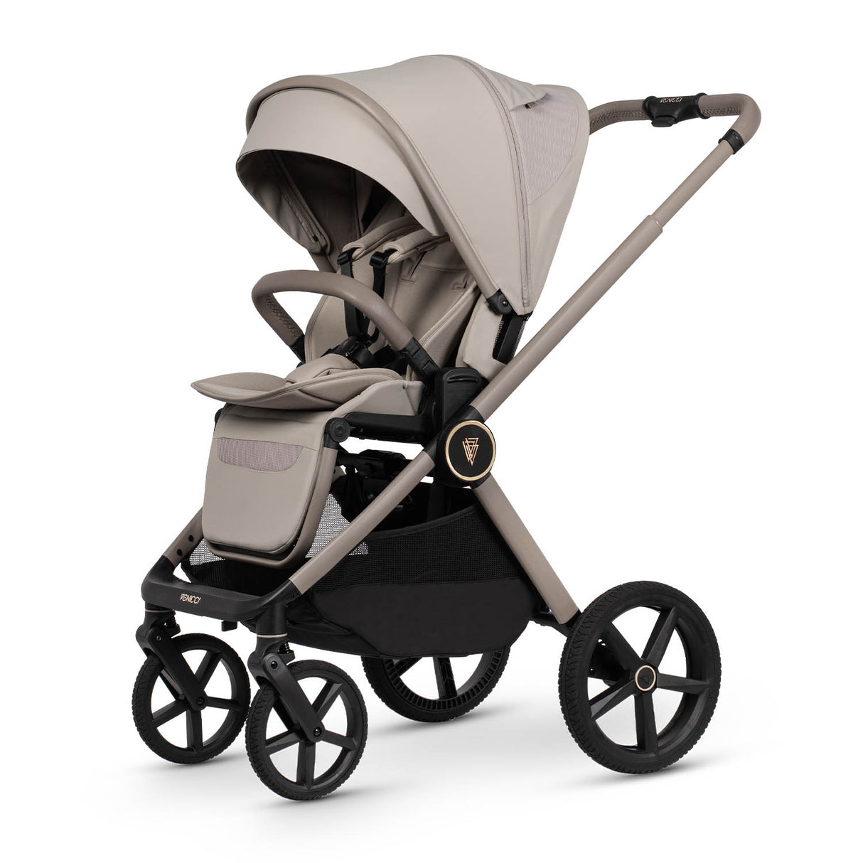Venicci Upline 3 Luxury 4in1 Tiago Car Seat & 360 Base Bundle - Pebble