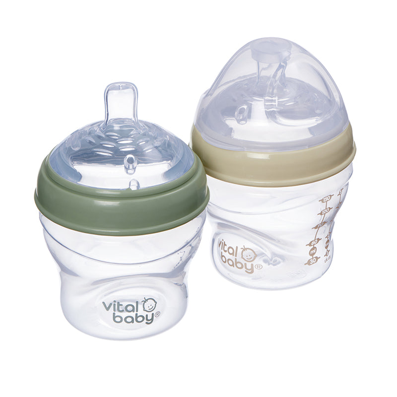Vital Baby Nurture Breast Like Bottle 150ml 2Pk