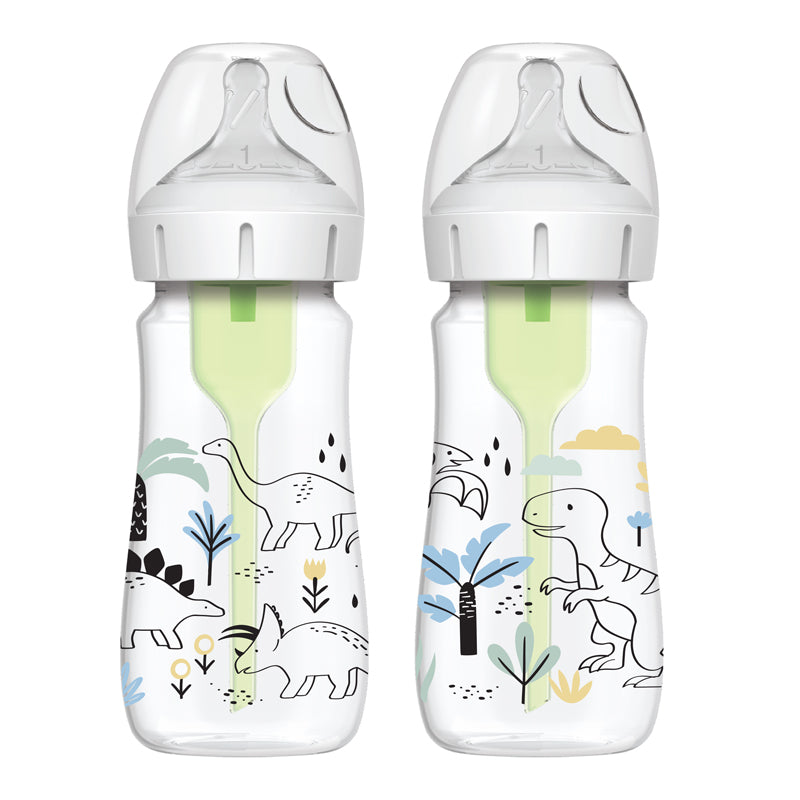 Dr Brown's Options+ Bottle Design Dinosaurs 270ml 2Pk