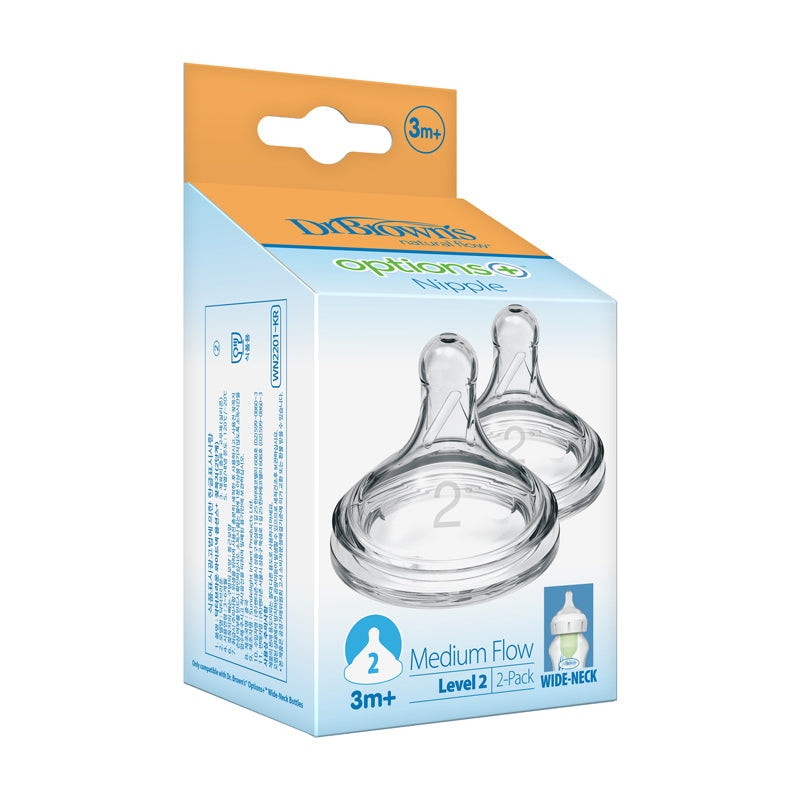 Dr. Brown's Options+ Teat 3m+ 2Pk
