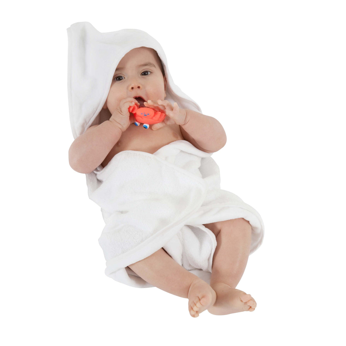 Mum 2 Mum Hooded Towel - White