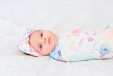 Copper Pearl Knit Headband Bloom