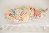 Copper Pearl Knitted Swaddle Blanket Lark