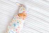 Copper Pearl Knitted Swaddle Blanket Nautical