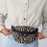Zebra Print Hipster Bag - Zebrano