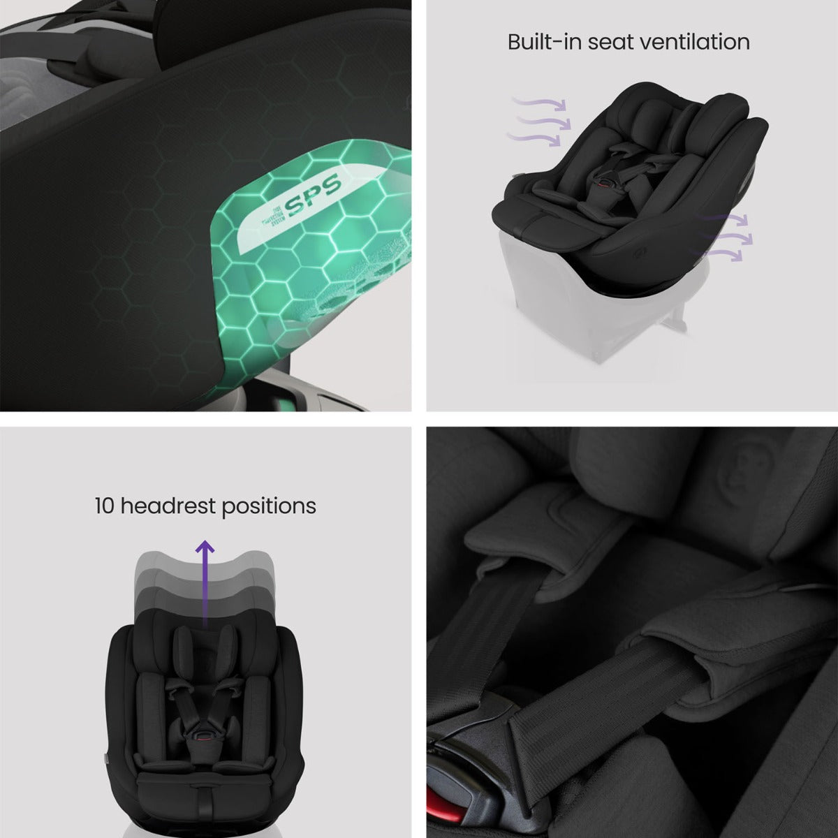 Silver Cross Approach Plus 360 Infant Car Seat - Iconic Black
