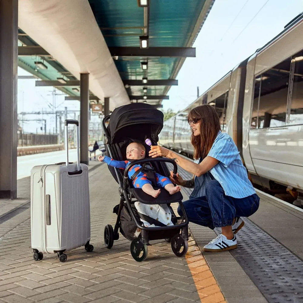 Bababing Auto-Fold Compact Stroller - Minky