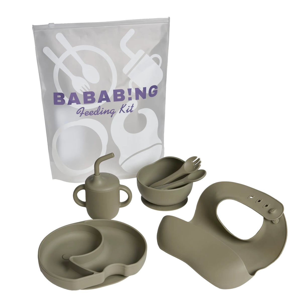Bababing 18pc Raffi MK11 Home & Travel System, Home & Feeding Bundle with Spin Car Seat & Base - Minky