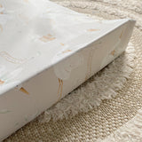 Anti-Roll Wedge Baby Changing Mat - Welcome Baby Print