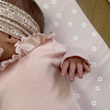 Anti-Roll Wedge Changing Mat - Pink Daisy Print