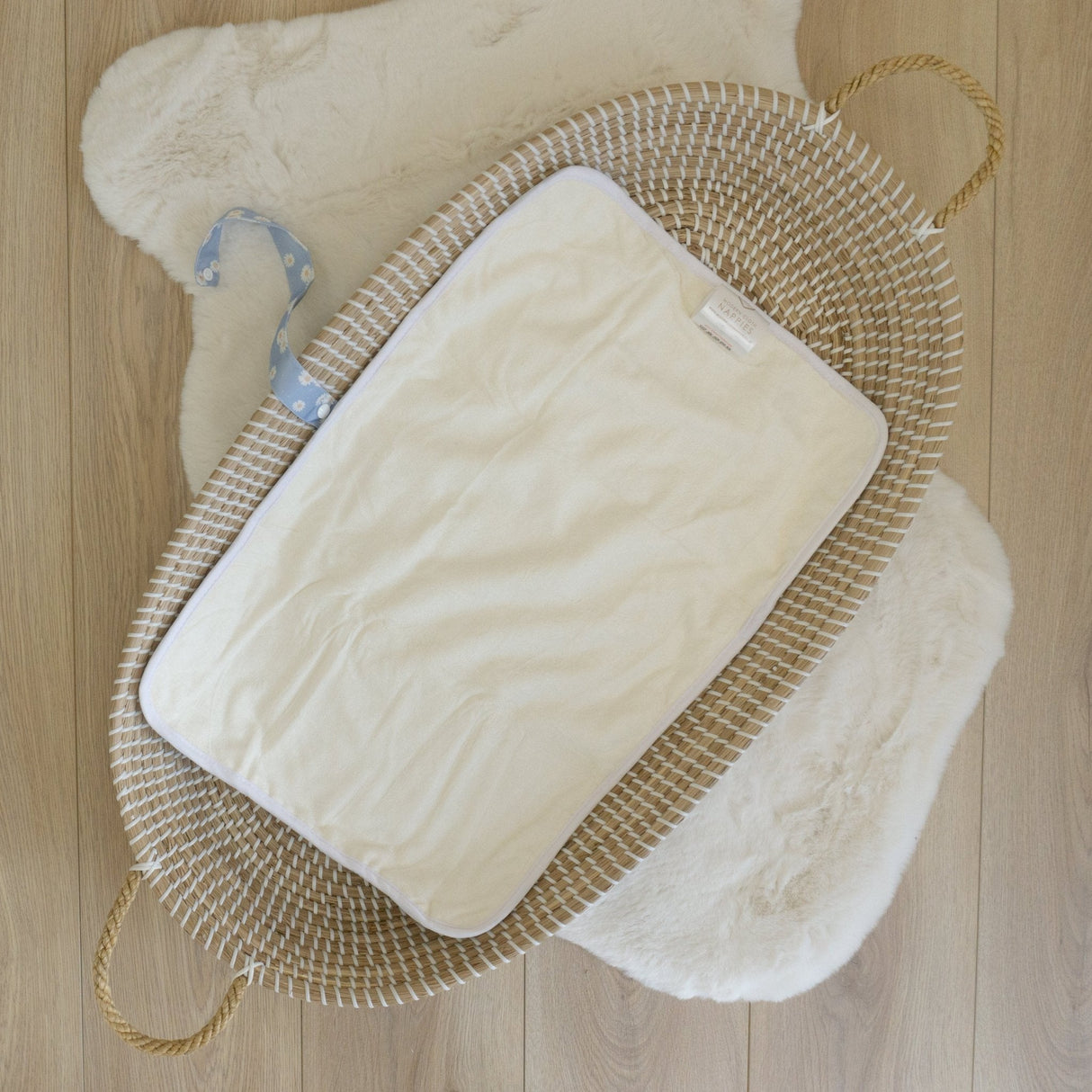 Baby Travel Changing Mats - Ditsy Daisy Sky Blue