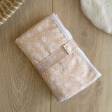 Baby Travel Changing Mats - Flower Power Peach