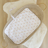 Baby Travel Changing Mats - Sunnies White with Camel
