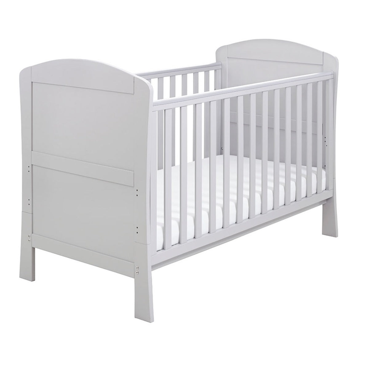 Babymore Aston Drop Side Cot Bed - Grey
