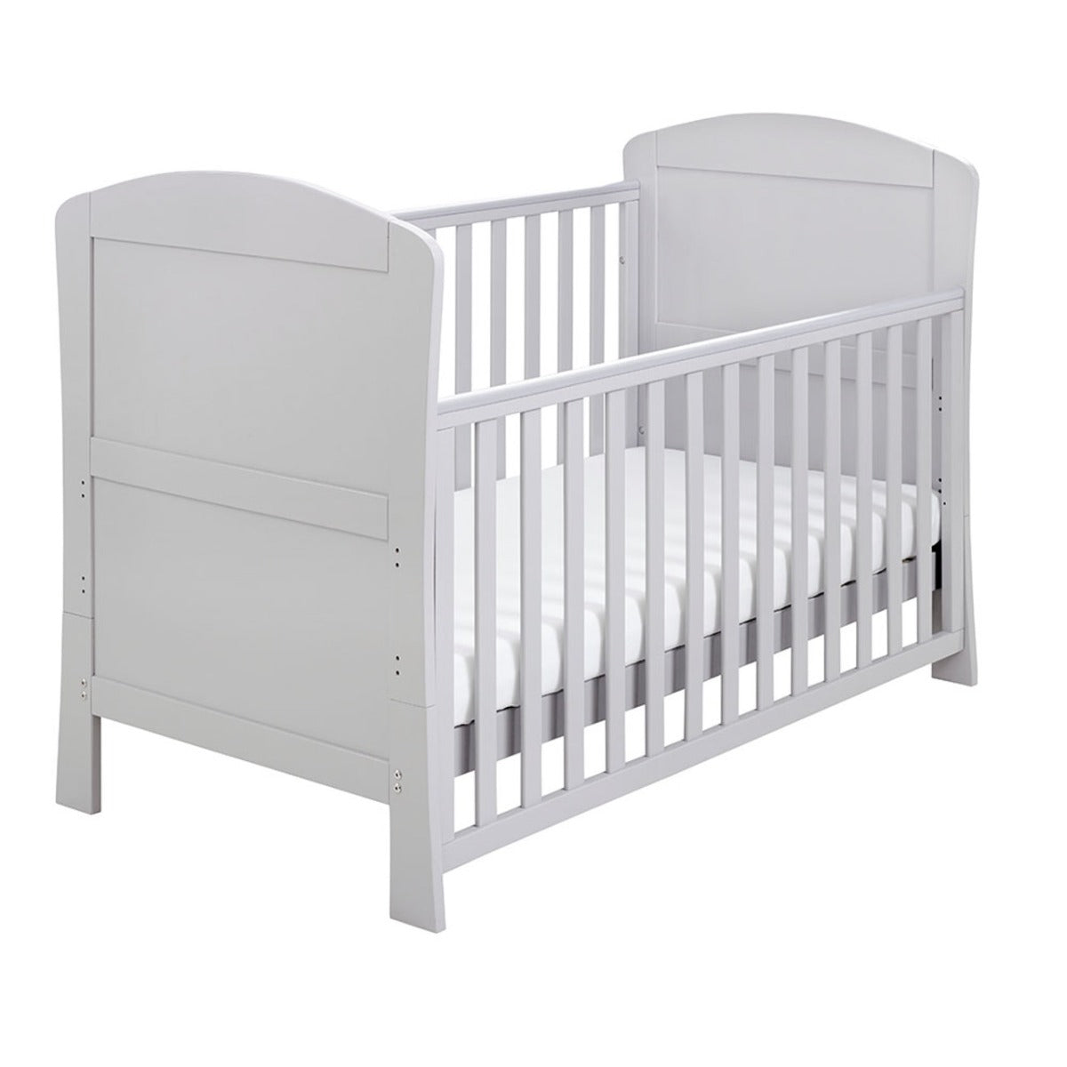 Babymore Aston Drop Side Cot Bed - Grey