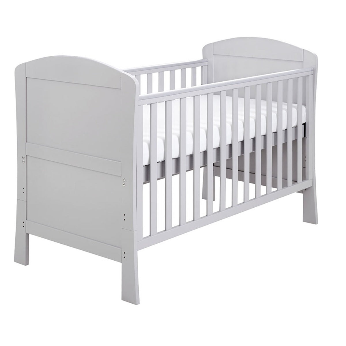 Babymore Aston Drop Side Cot Bed - Grey