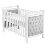 Babymore Velvet Deluxe Cot Bed - White